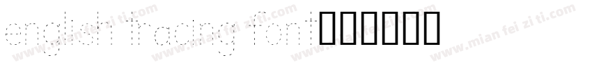 english tracing font字体转换